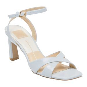 Dolce Vita Gwin Light Blue Crinkle Patent Ankle Strap Sandal Size 8.5